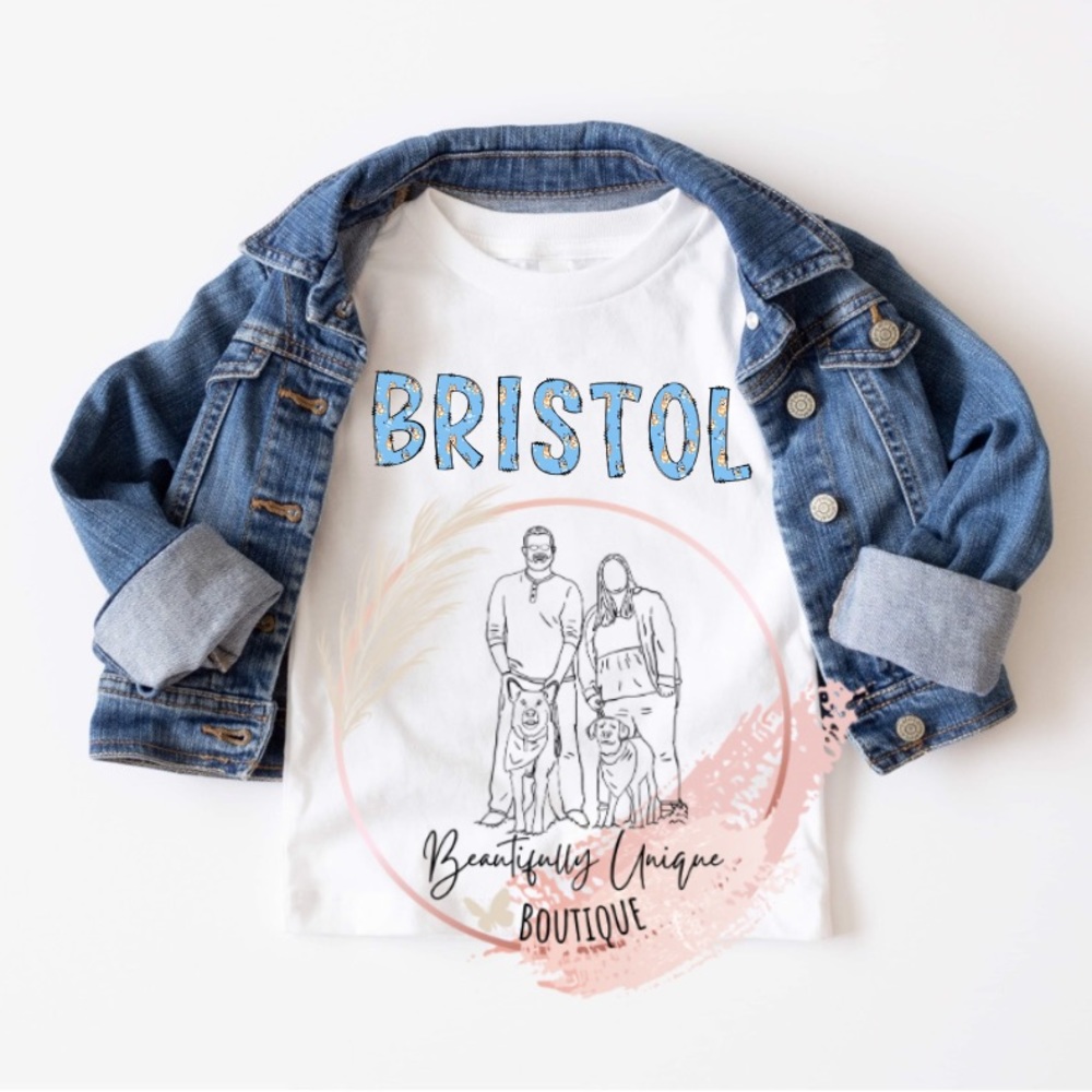 Custom Name Bluey Tee (Youth)